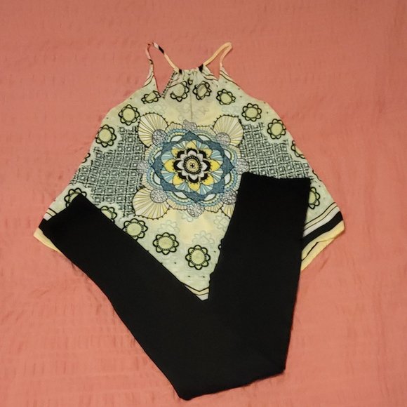 Warner's Blissful Benefits black no muffin top no seam shaping leggings. Sz: S/M - Picture 2 of 6